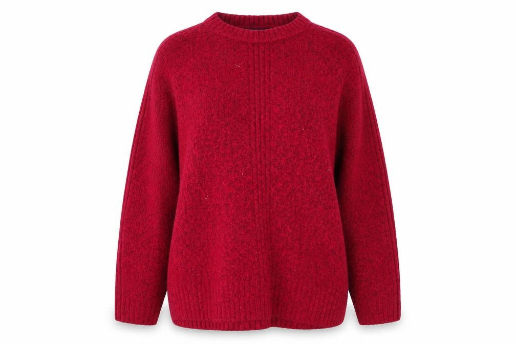 Front view of Marks & Spencer women’s pink jumper, size M