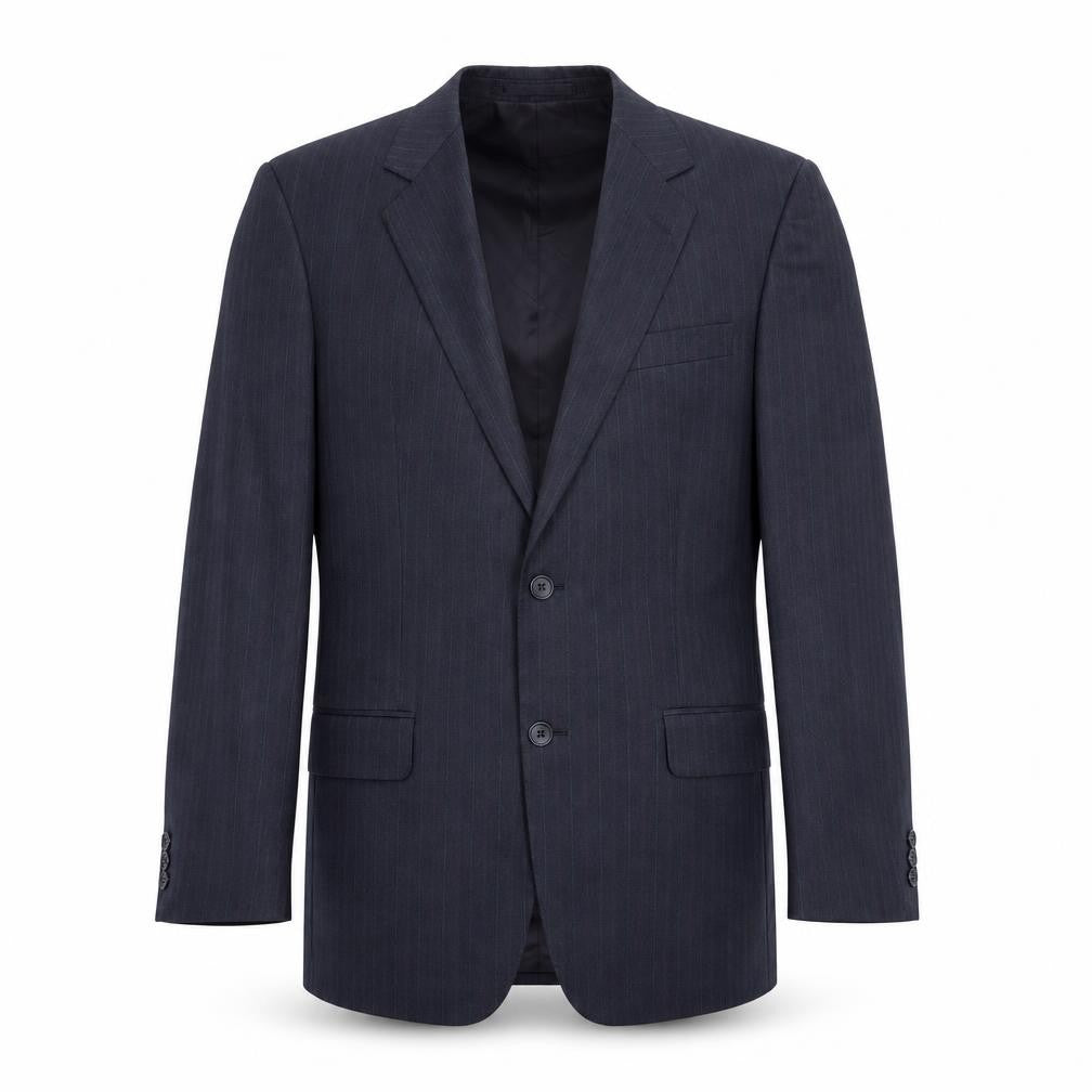 Front view of Marks & Spencer men’s blue jacket blazer, size 38
