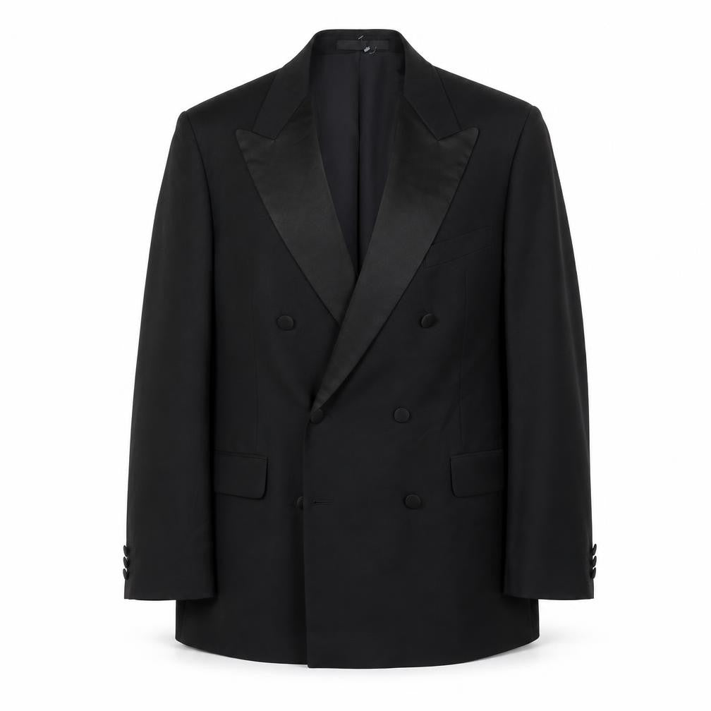 Front view of Marks & Spencer men’s black jacket blazer, size 42