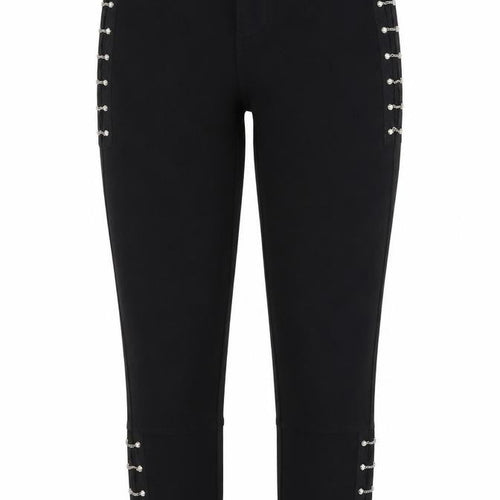 Stacey B Womens Black   Cropped Leggings Size 6 L24 in