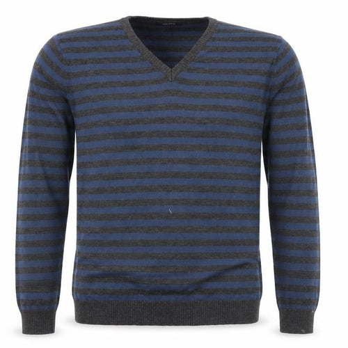 Soul rebel Mens Blue Striped  Pullover Jumper Size XL