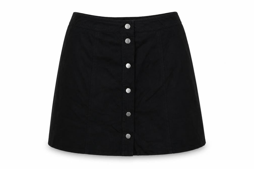 H&M Womens Black   A-Line Skirt Size 38