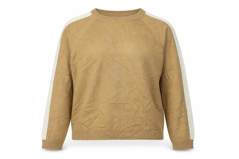 Front view of Brave Soul women’s brown jumper, size L