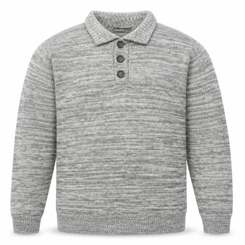 George Mens Grey   Henley Jumper Size L