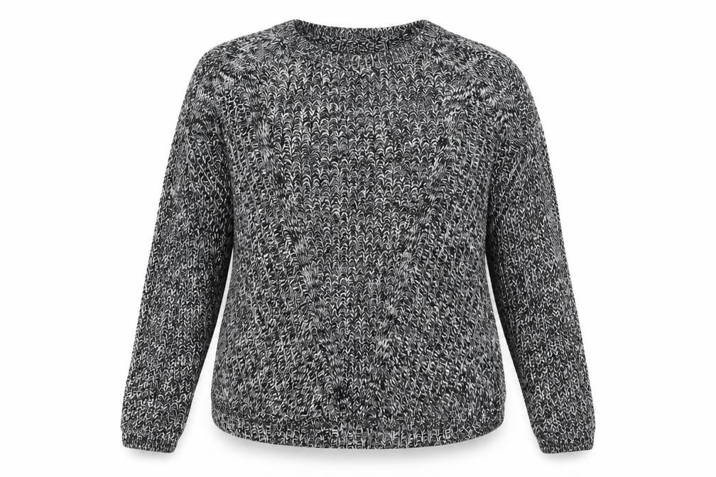 Front view of H&M women’s black jumper, size S