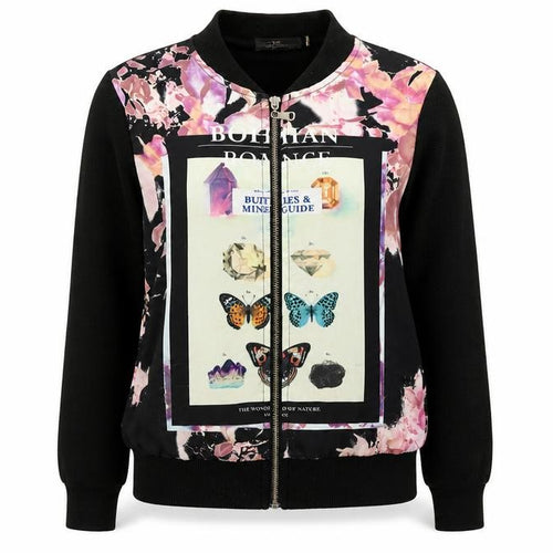 CC Fashion Womens Black   Full Zip Jumper Size S