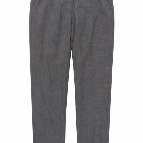 Stile Benetton Womens Grey Plaid  Trousers  Size 12 L27 in