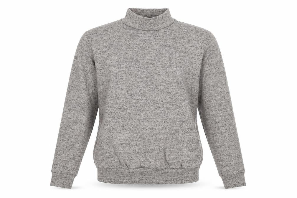 Front view of Glitz women’s grey jumper, size M