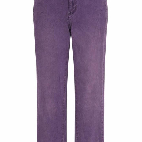 Max & Liu Womens Purple   Trousers  Size L L31 in