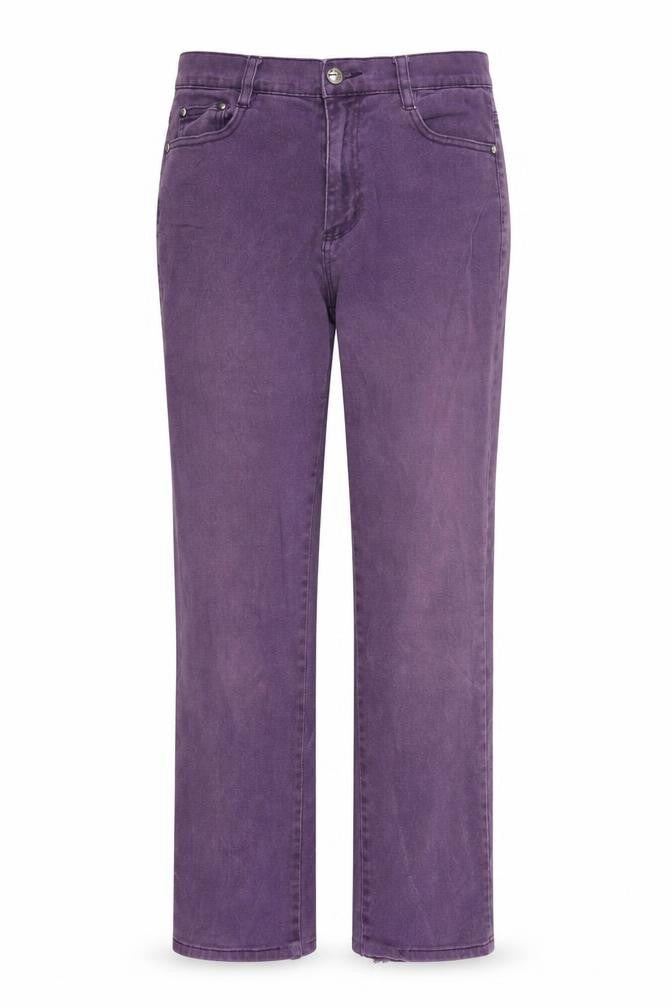 Max & Liu Womens Purple   Trousers  Size L L31 in