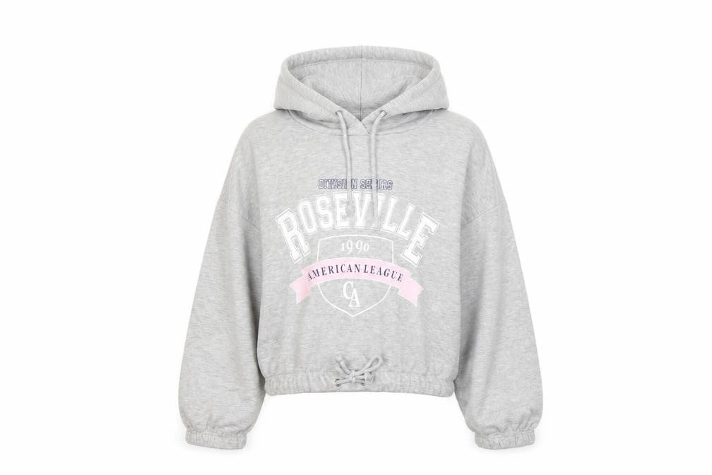 Primark Womens Grey   Pullover Hoodie Size 2XS