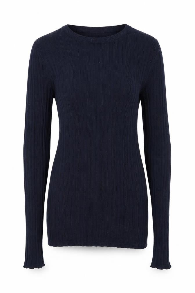 Front view of Primark women’s blue jumper, size UK 8