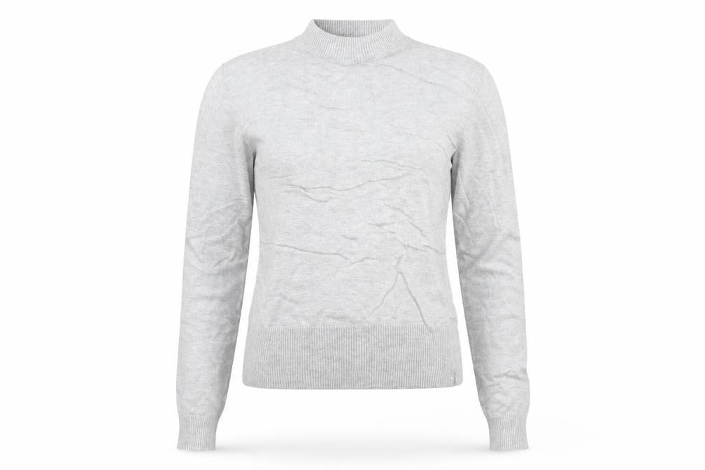 Front view of New Look women’s grey jumper, size UK 10
