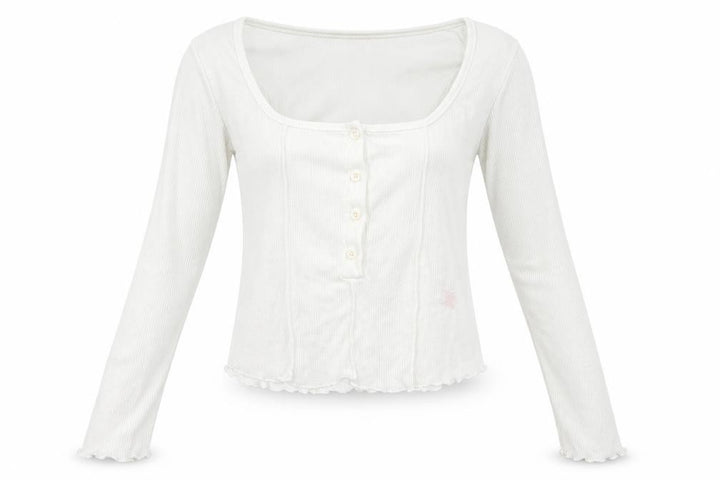 Nasty Gal Womens White Basic Polo Size 10