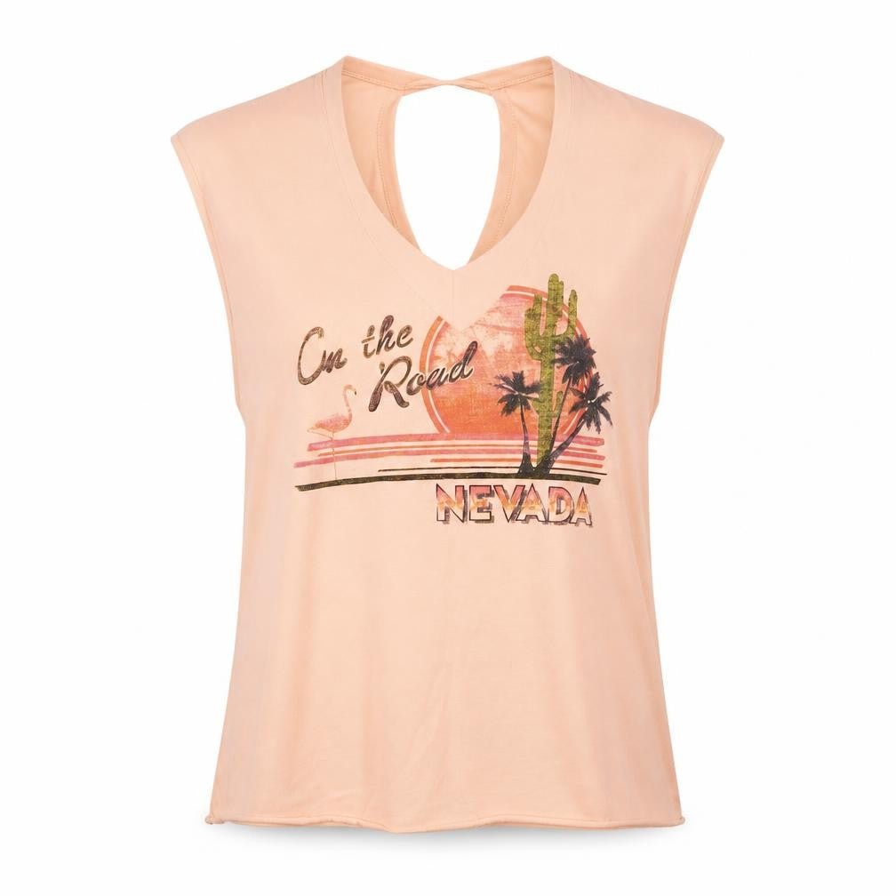 Front view of New Look women’s pink basic blouse, size UK 12