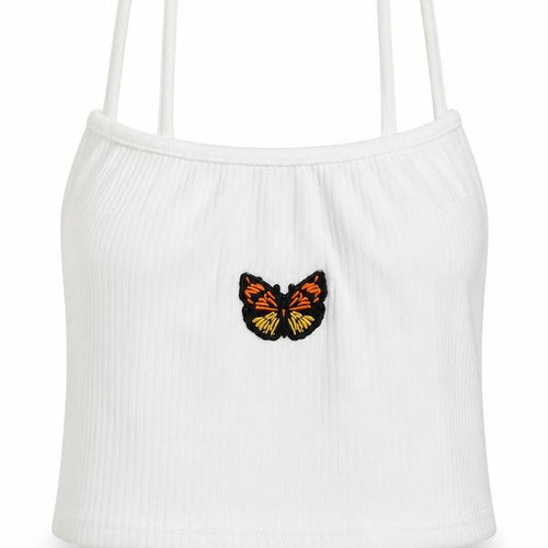 Missguided Womens White   Camisole Blouse Size 10  - BUTTERFLY