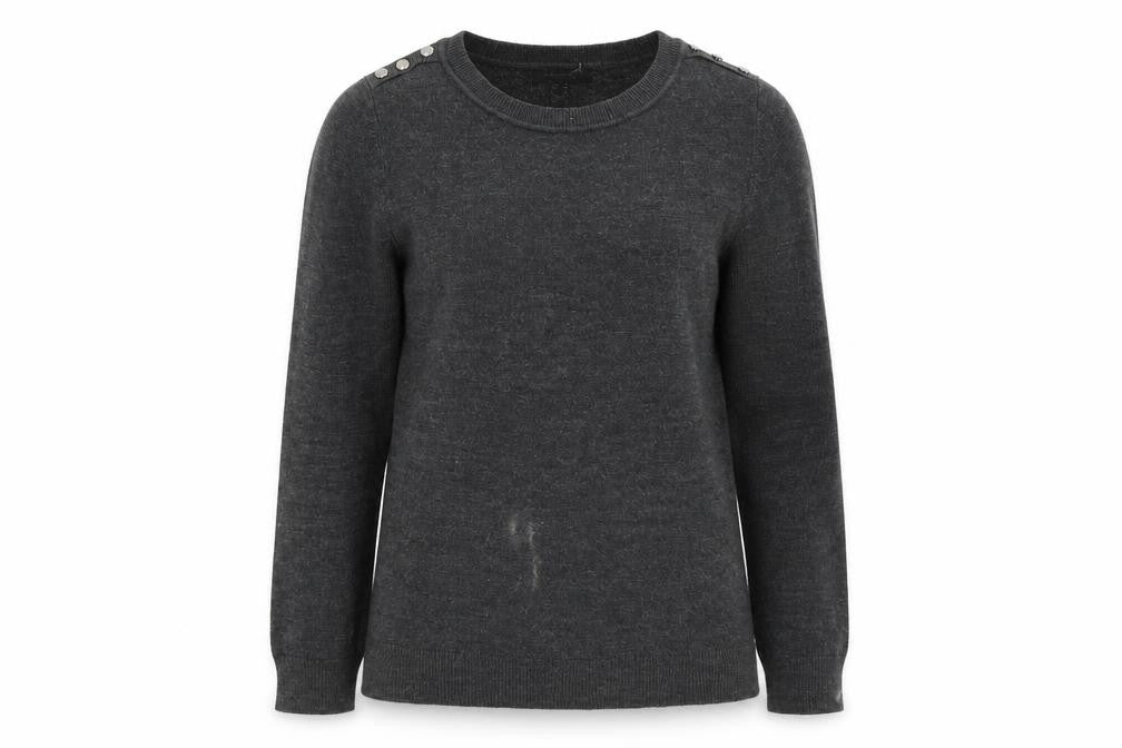 Front view of Atmosphere women’s grey jumper, size UK 12