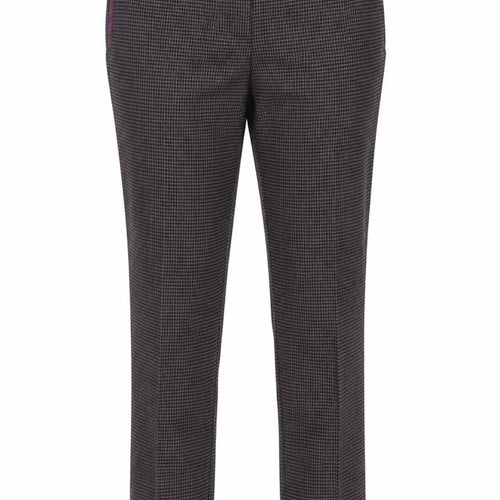 NEXT Womens Purple Check  Trousers  Size 8 L28 in