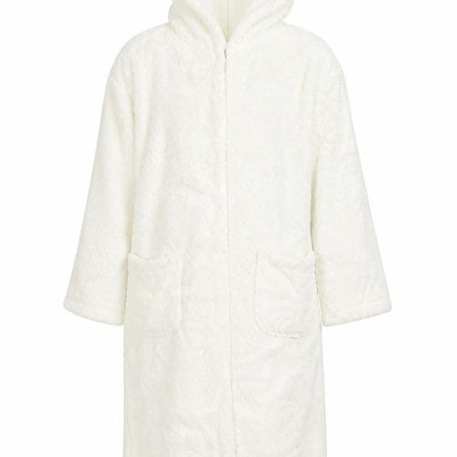 m&s Girls White  Fleece  Gown Size 11-12 Years
