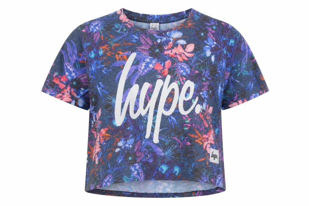 Hype Girls Multicoloured Floral  Pullover T-Shirt Size 13 Years