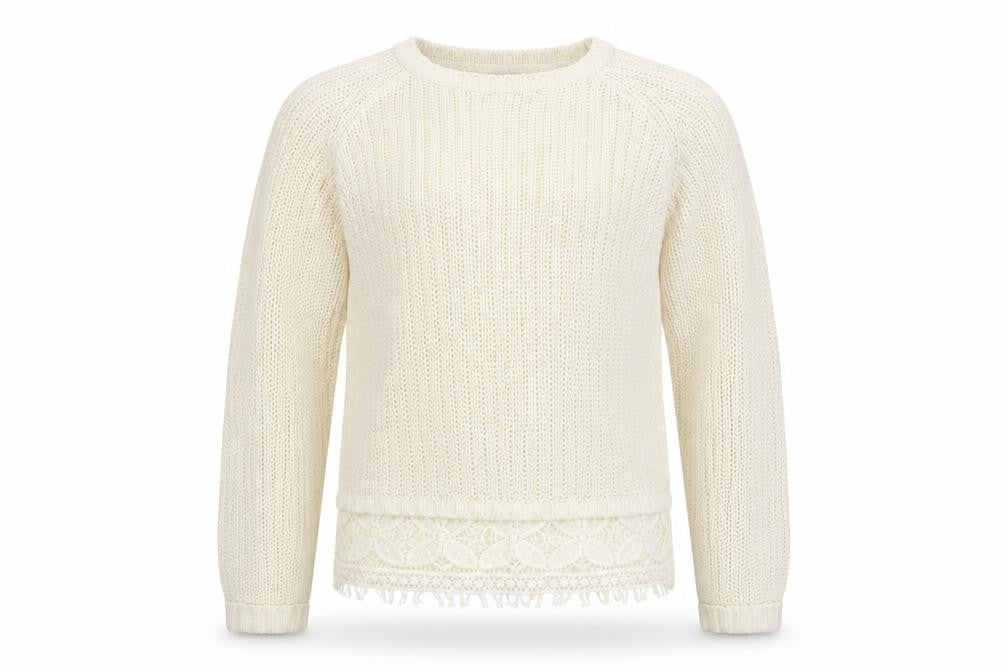 F&F Girls White   Pullover Jumper Size 12-13 Years