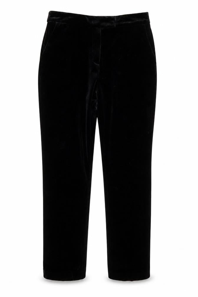 Front view of Tu women’s black trousers, size UK 8, 36-inch leg