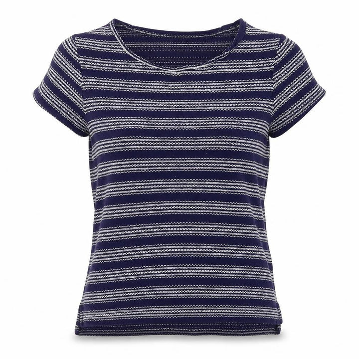 Oasis Womens Beige Striped Basic Blouse Size S
