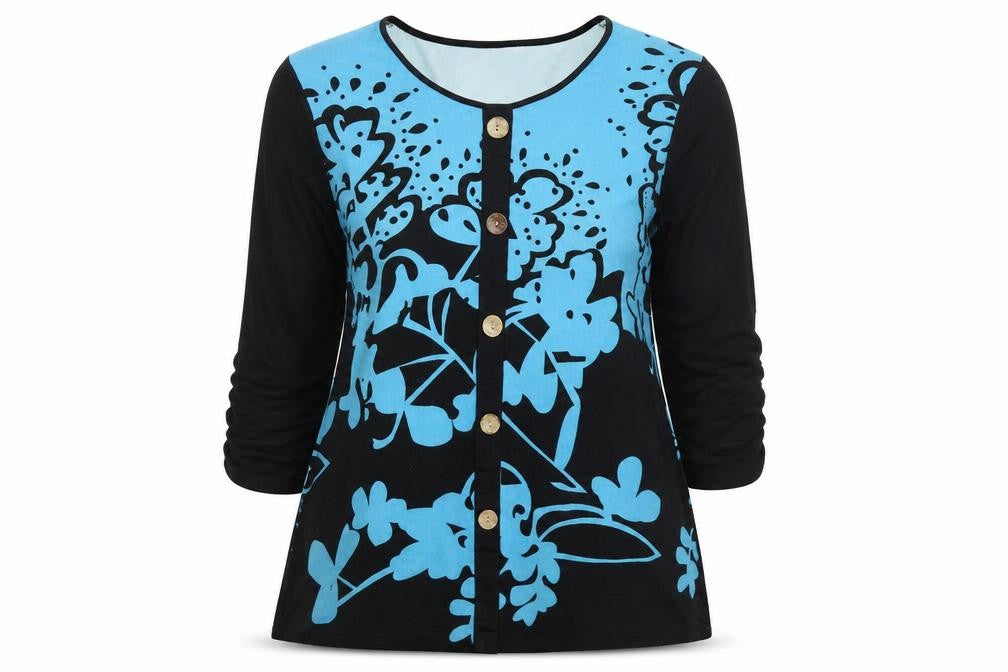 Christy Womens Multicoloured Floral Knit Pullover Jumper Size XL