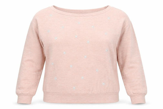 Front view of Next women’s pink knit jumper, size UK 12