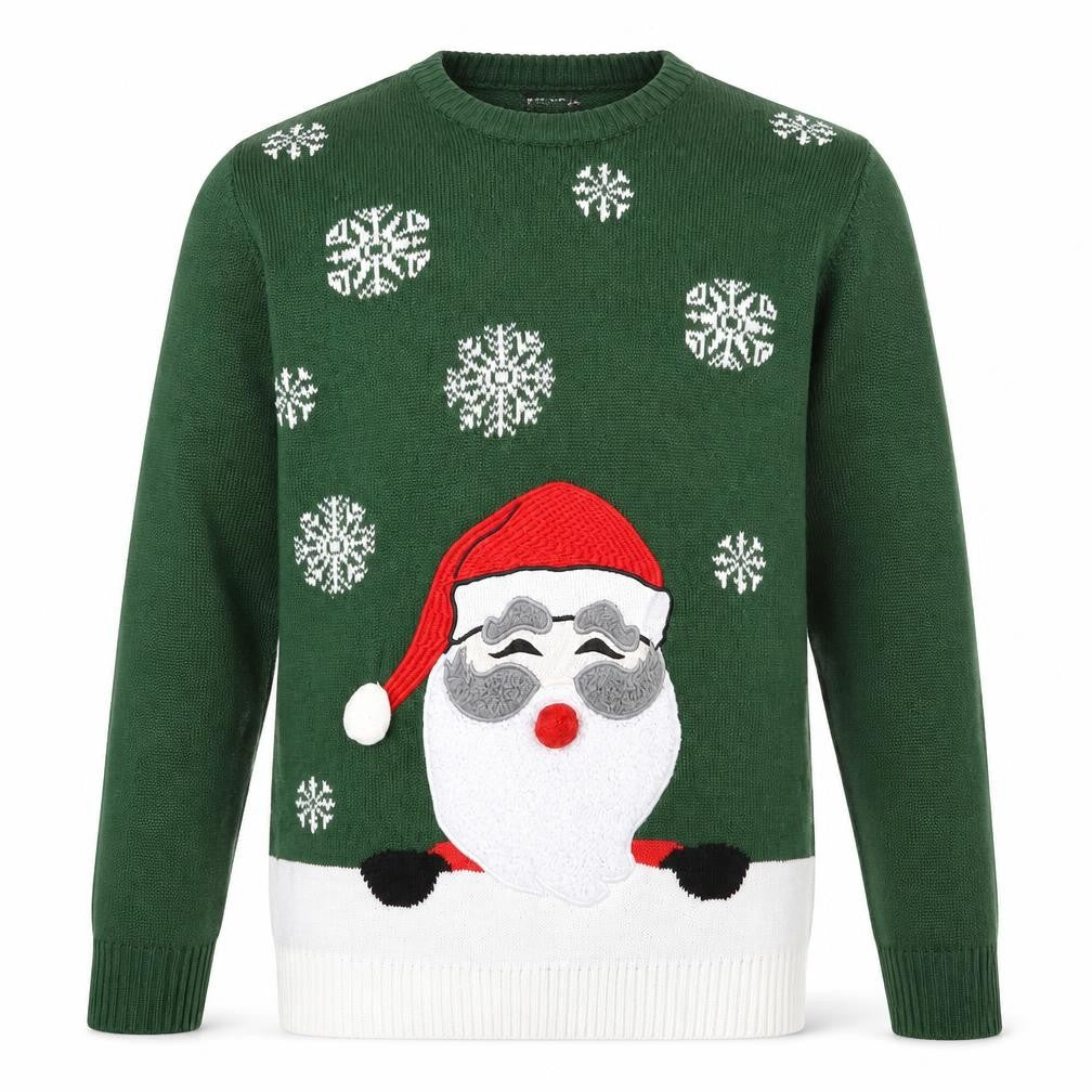 Avenue Mens Multicoloured  Knit Pullover Jumper Size S  - Christmas