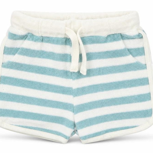 Marks and Spencer Baby Blue Striped  Cropped Trousers Size 3-6 Months