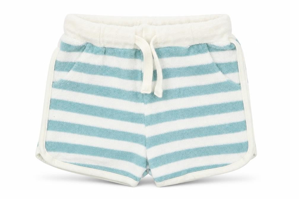 Marks and Spencer Baby Blue Striped  Cropped Trousers Size 3-6 Months