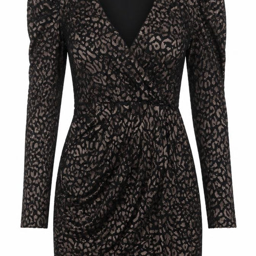 Dorothy Perkins Womens Black Animal Print  Mini  Size 8