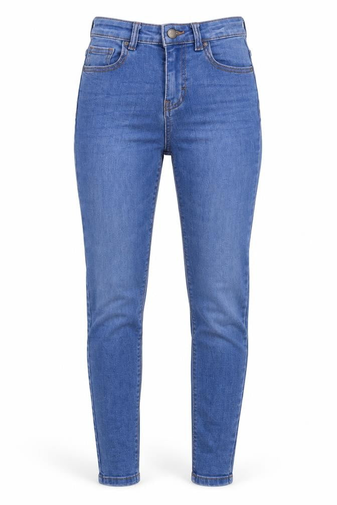 Denim Co. Womens Blue  Denim Straight Jeans Size 6 L26 in