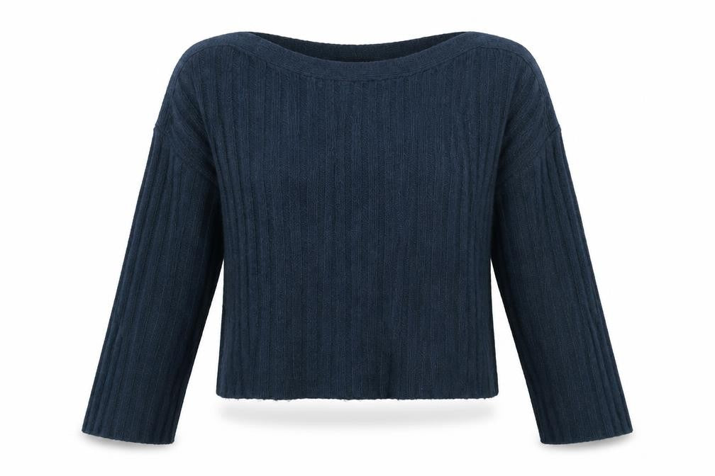 French Connection Womens Blue  Knit Pullover Jumper Size S