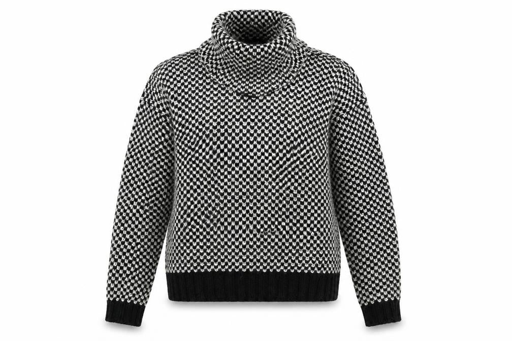 Front view of New Look women’s black jumper, size S