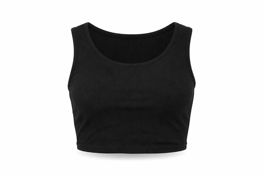 PRETTYLITTLETHING Womens Black   Basic Tank Size 12