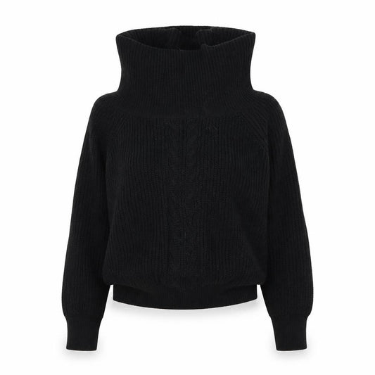 Front view of PRETTYLITTLETHING women’s black jumper one size