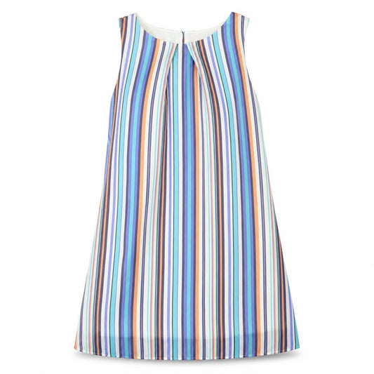 Front view of Primark women’s multicoloured striped a-line, size UK 6