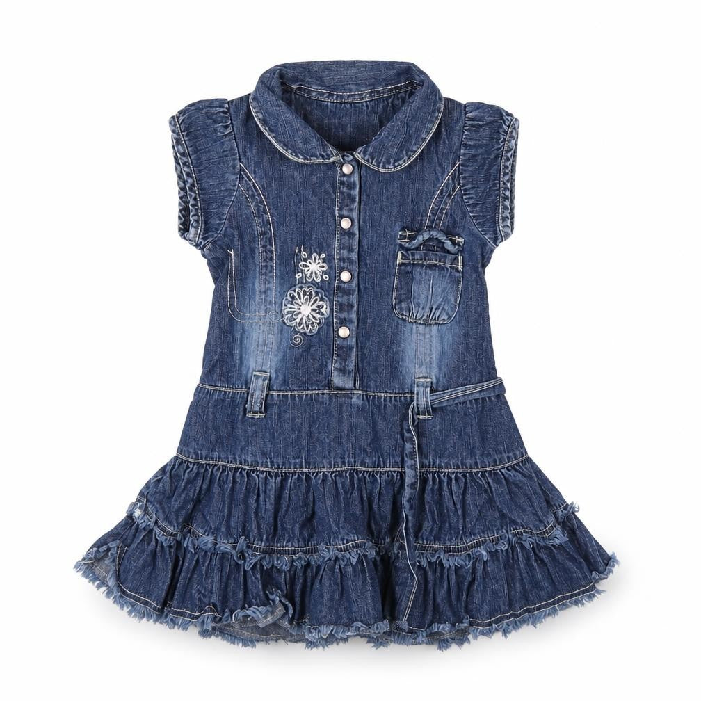 M&S Girls Blue   Fit & Flare  Size 12-18 Months