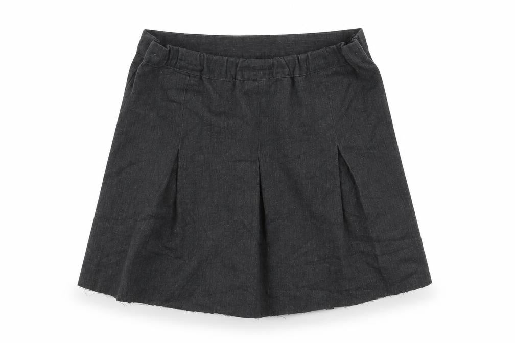 Front view of George girls’ grey pleated skirt, size 6-7, years