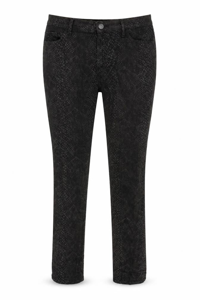 DPM  Womens Black Animal Print Denim Skinny Jeans Size 32 L29 in - Snake Print