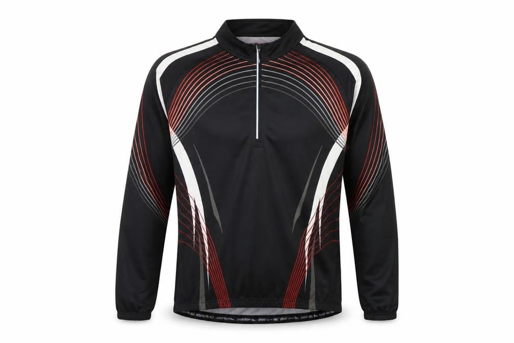 Front view of Crivit men’s black full zip jumper, size L