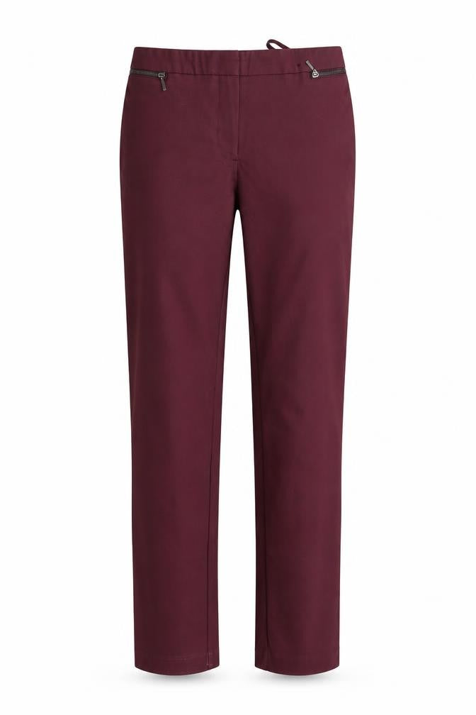 Front view of Atmosphere women’s purple trousers, size UK 10, 28-inch leg