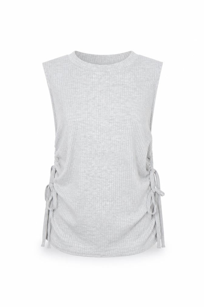 Front view of River Island women’s grey jumper, size UK 10