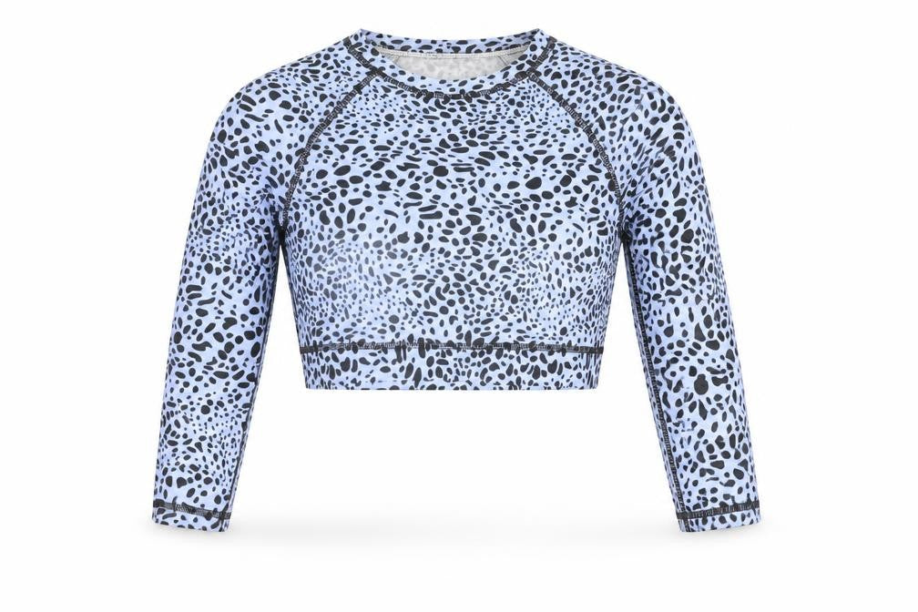 Front view of SHEIN women’s blue polka dot jumper, size 2XL