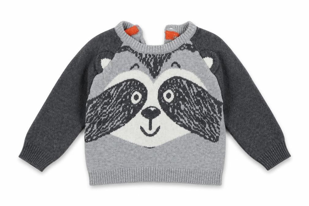 Earlydays Girls Grey   Pullover Jumper Size 3-6 Months  - animal design