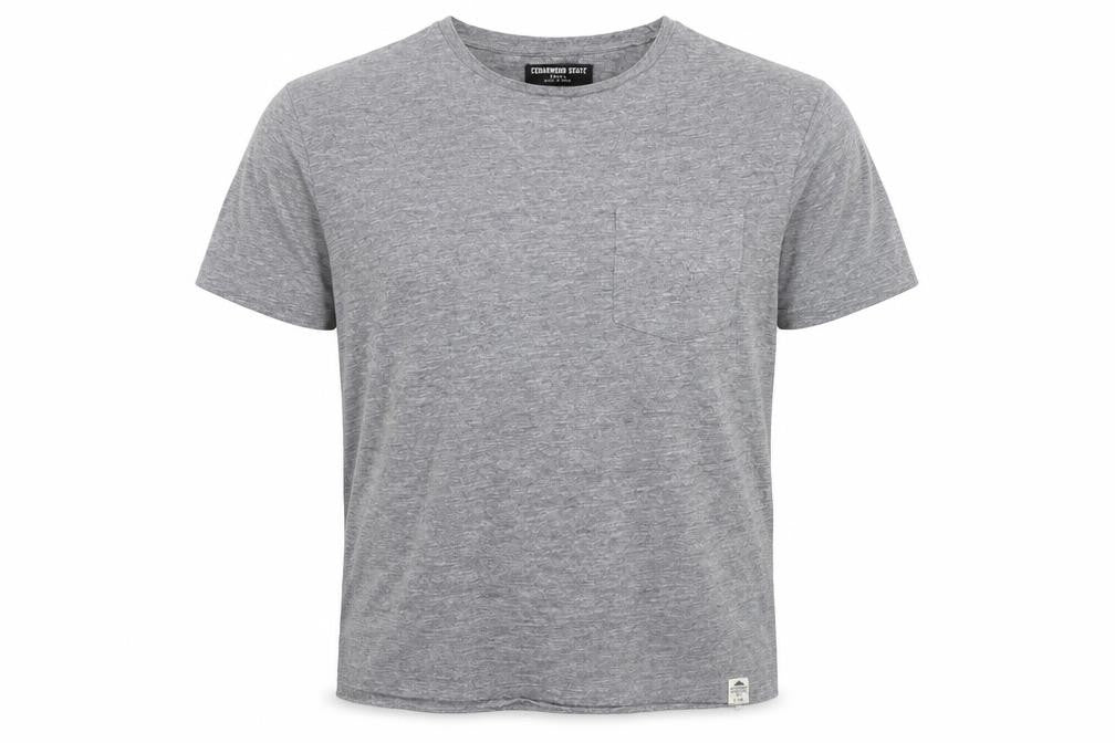 Ceader wood state Mens Grey    T-Shirt Size S  - washable mark