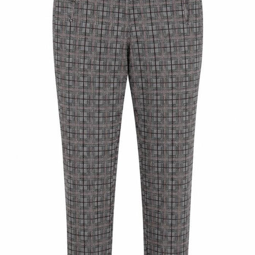 Dorothy Perkins Womens Grey Plaid  Trousers  Size 10 L27 in