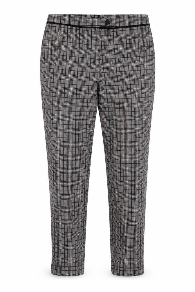 Dorothy Perkins Womens Grey Plaid  Trousers  Size 10 L27 in